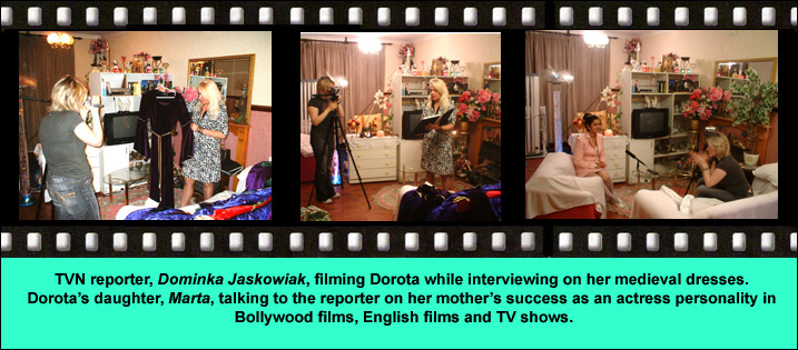 Actress Dorota Lopatynska-de-Slepowron in TV interview