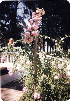 Dorota Lopatynska-de-Slepowron modeling at Goa in India