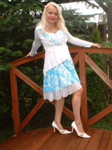 Dorota Lopatynska-de-Slepowron modeling for a calender in Poland