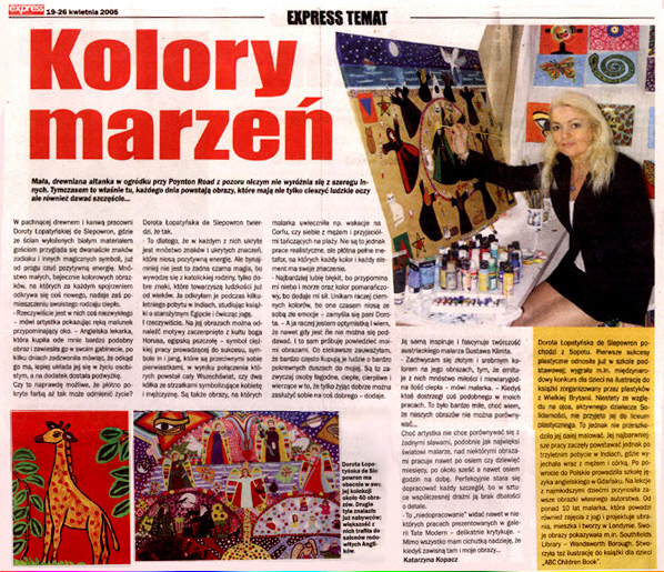 Dorota Lopatynska-de-Slepowron|press article