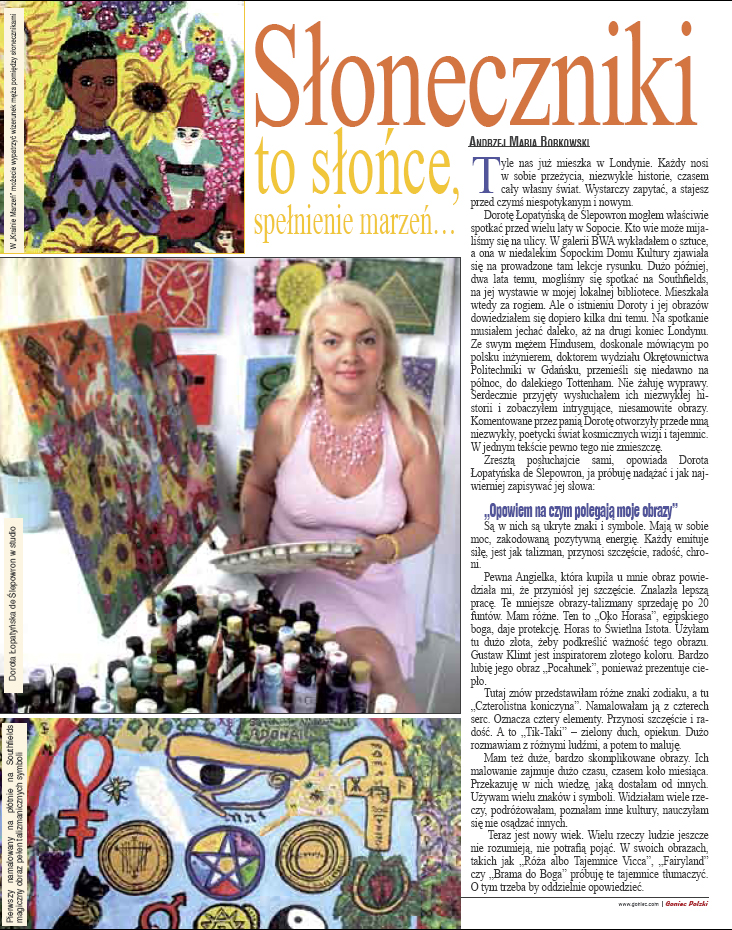 Dorota Lopatynska-de-Slepowron|press article